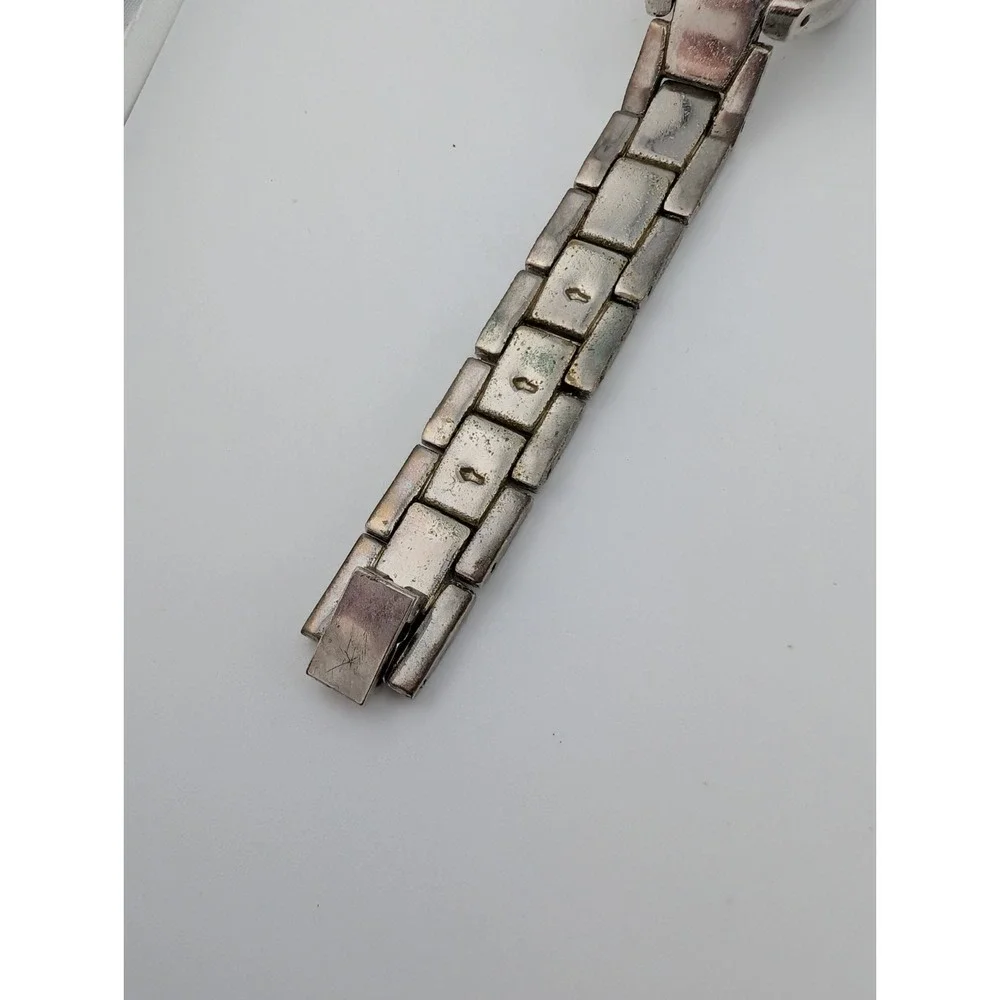 Time & Tru Tank Watch Women 20mm Silver Case 7